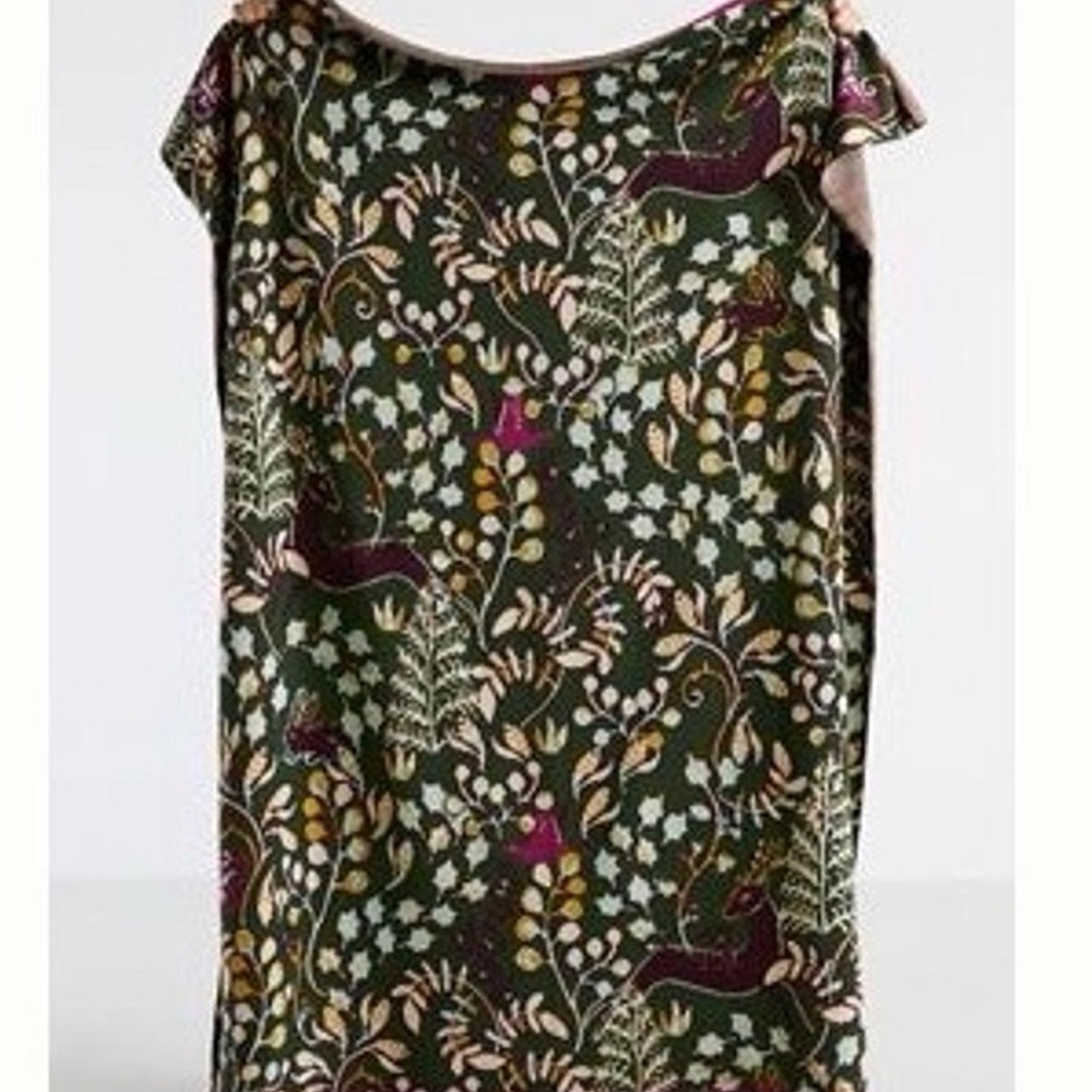 Anthropologie Deer Throw Blanket